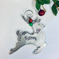 red nose reindeer ornament hand stamped metal reindeer ornament • personalized • kid names • Christmas ornament 2023