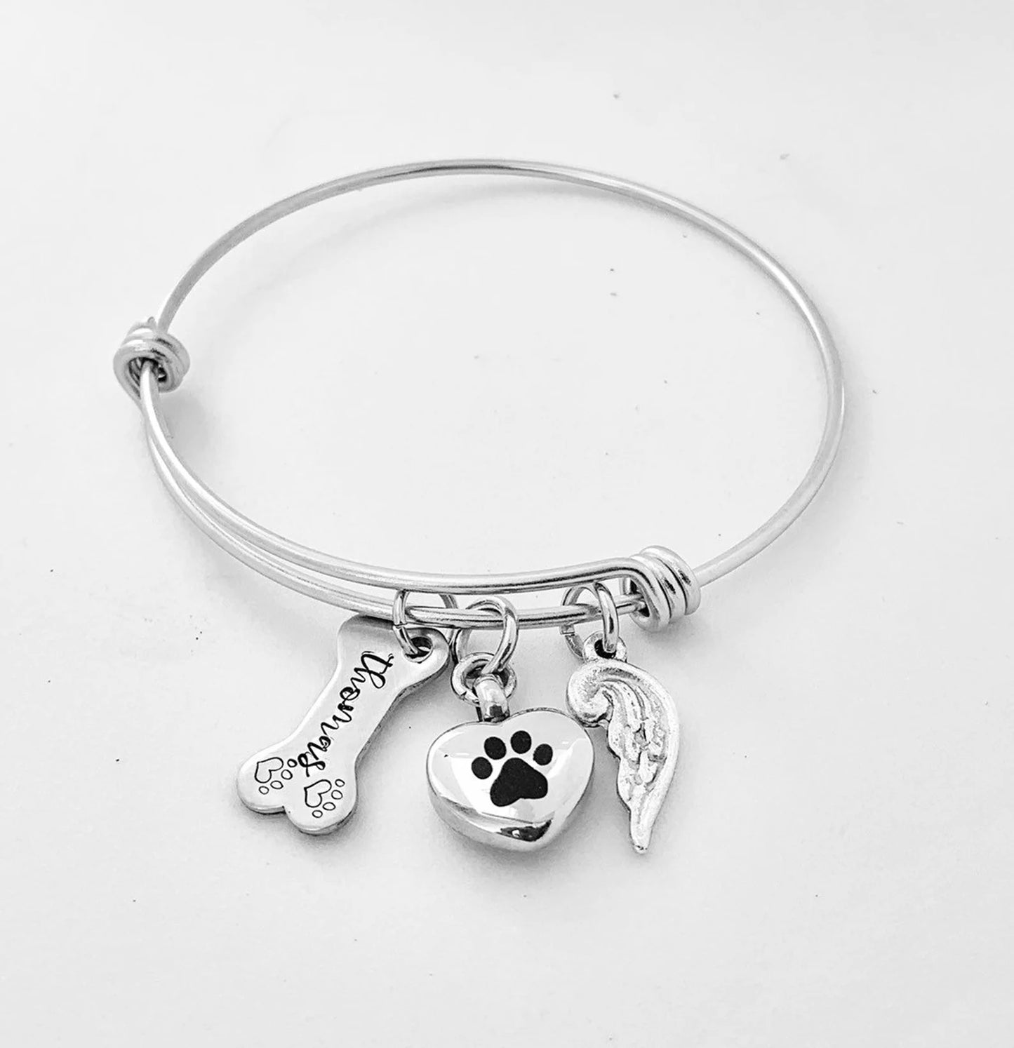 Pet memorial dog urn stainless bracelet urn pet urn jewelry loss of a furbaby pet ashes pet urn cremation puppy urn dog urn