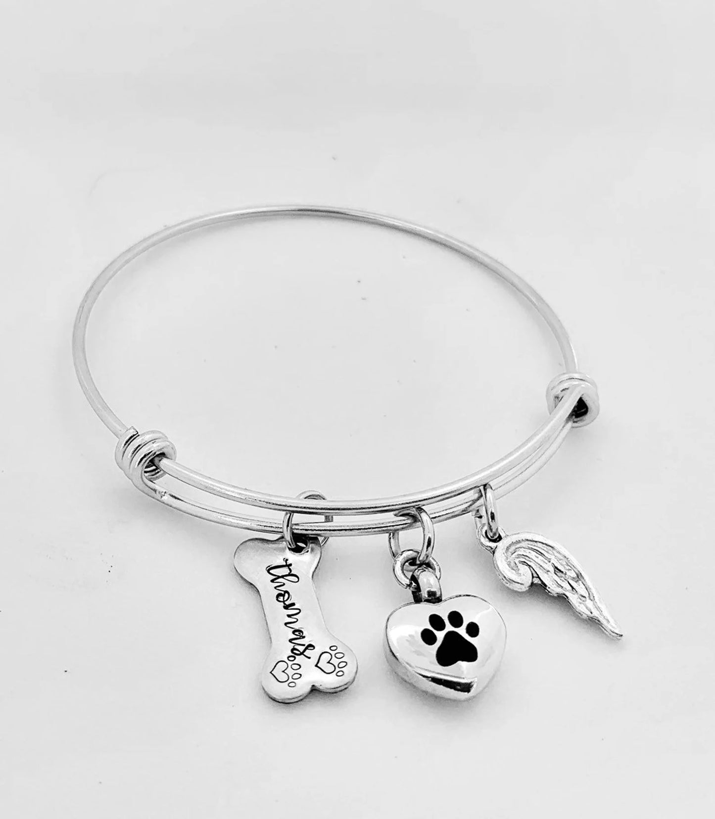 Pet memorial dog urn stainless bracelet urn pet urn jewelry loss of a furbaby pet ashes pet urn cremation puppy urn dog urn