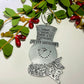 Jolly Snowman Ornament Frosty the Snowman Christmas Ornament personalized Kids names 2023 personalized family Ornament snowmen Snowflakes
