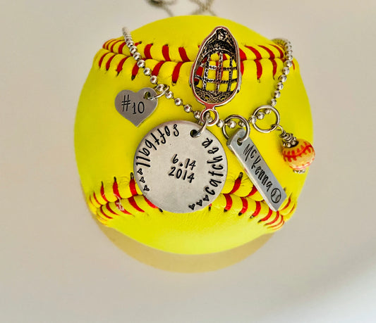 Softball catcher gift softball player softball mom necklace #softball life softball jewelry softball pendant behind the plate