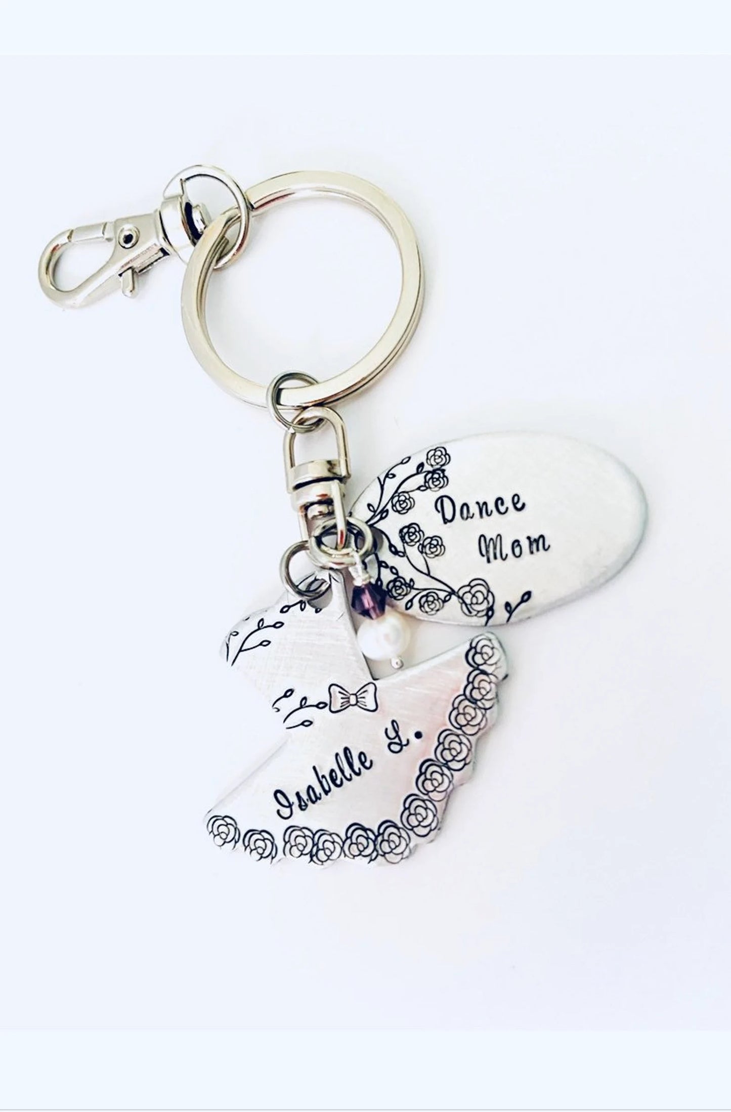 Dance mom key ring • Dance mom gift • dance mom key chain • Dance key ring • Dance teacher instructor gift • ballerina • dance bag tag