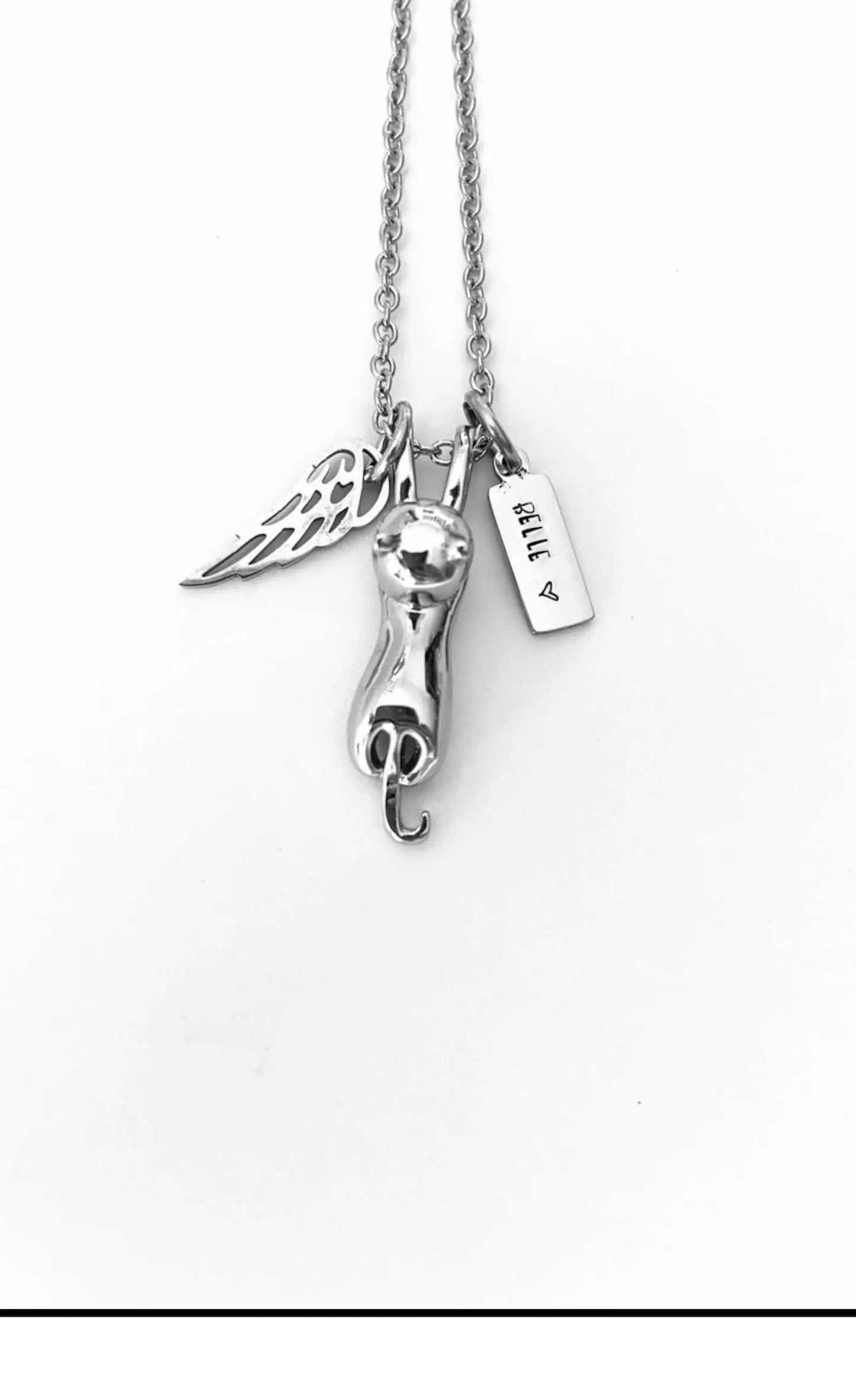 Cat urn Cremation pendant kitten urn for ashes Memorial necklace loss of kitty hand stamped personalize cat urn cremation loss of cat