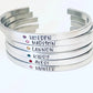Personalized cuff bracelet kids names birthstone bracelets hand stamped skinny stacking bracelets hand stamped customized name bracelets