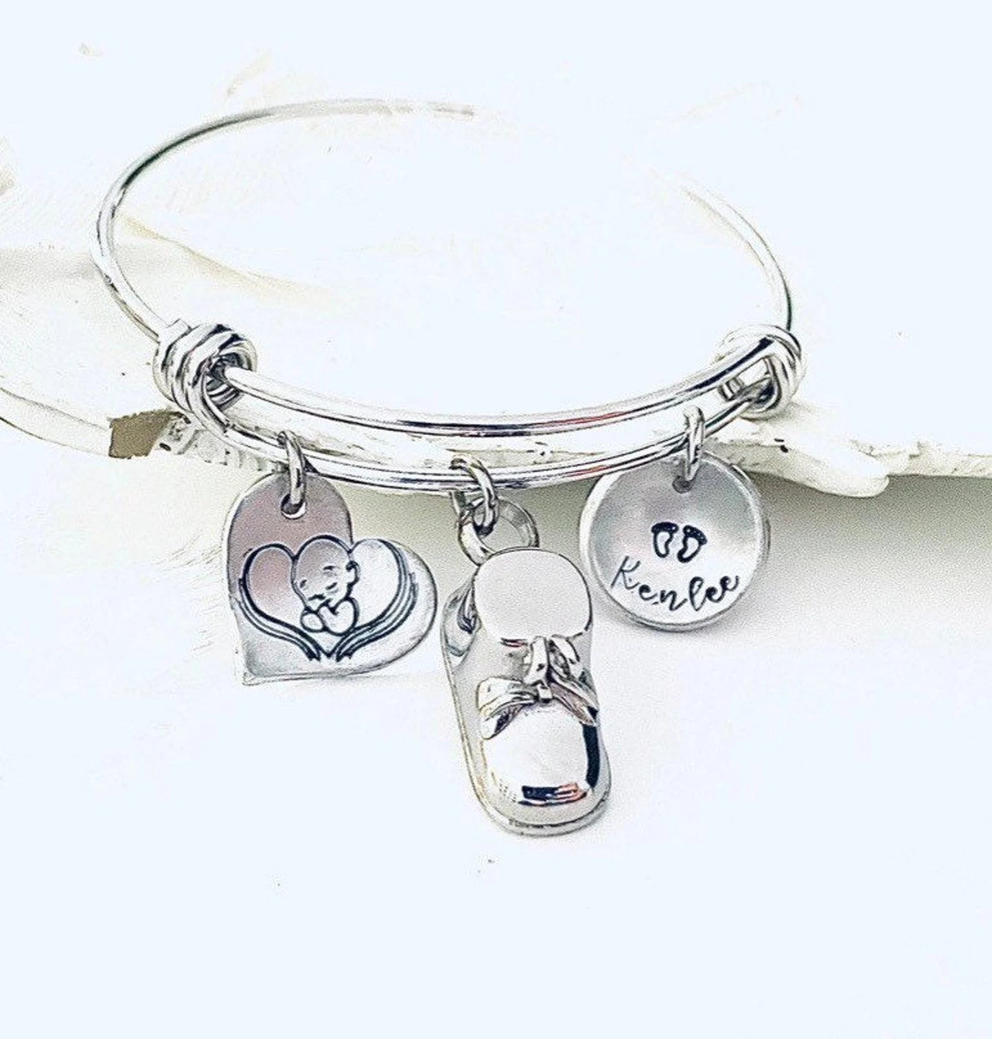 Baby shoe urn baby bootie urn ashes bracelet loss of child bracelet memorial jewelry angel baby born sleeping baby angel urn cremation