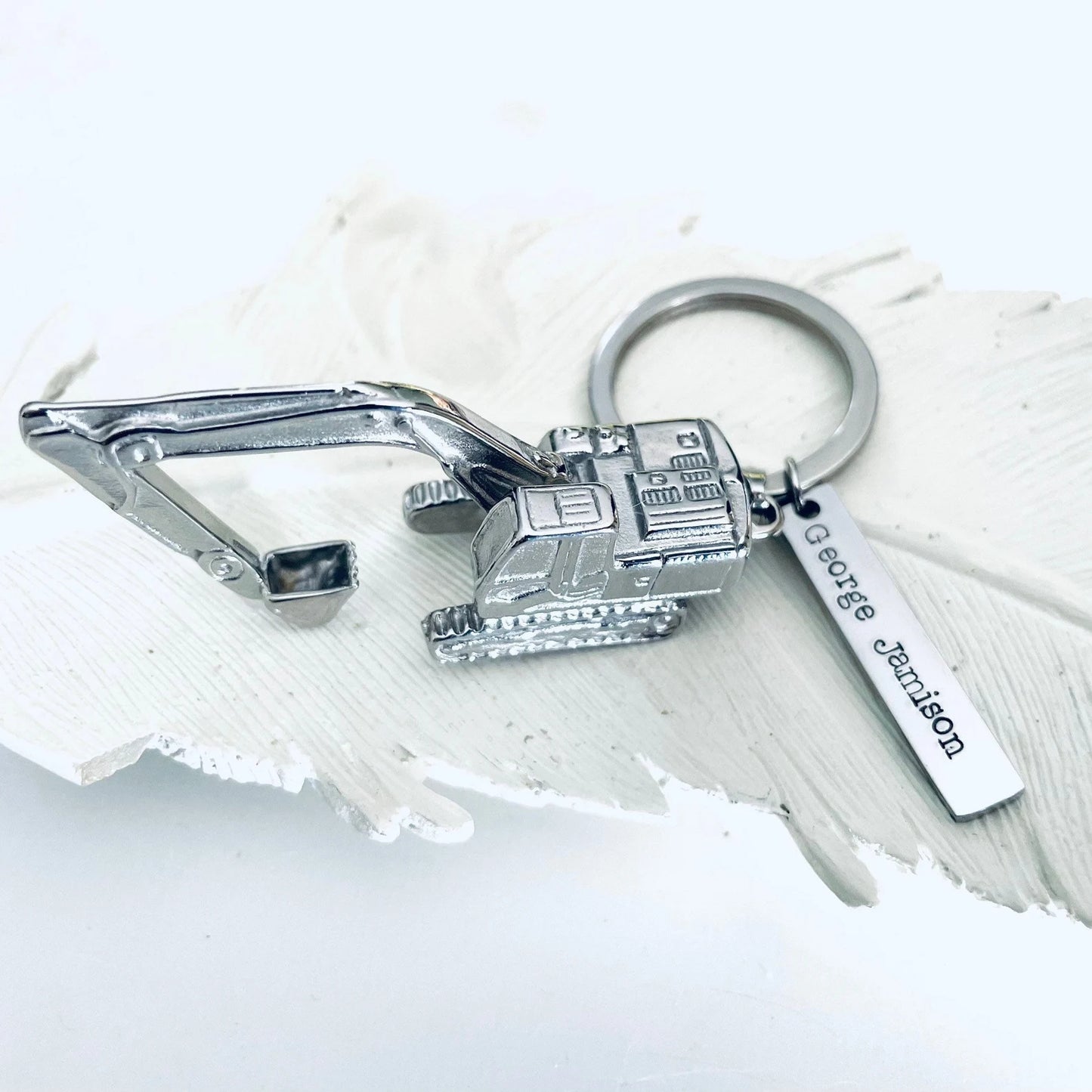 Excavator urn Bulldozer cremation key chain personalized heavy equipment operator urn backhoe urn ashes construction equipment urn ashes