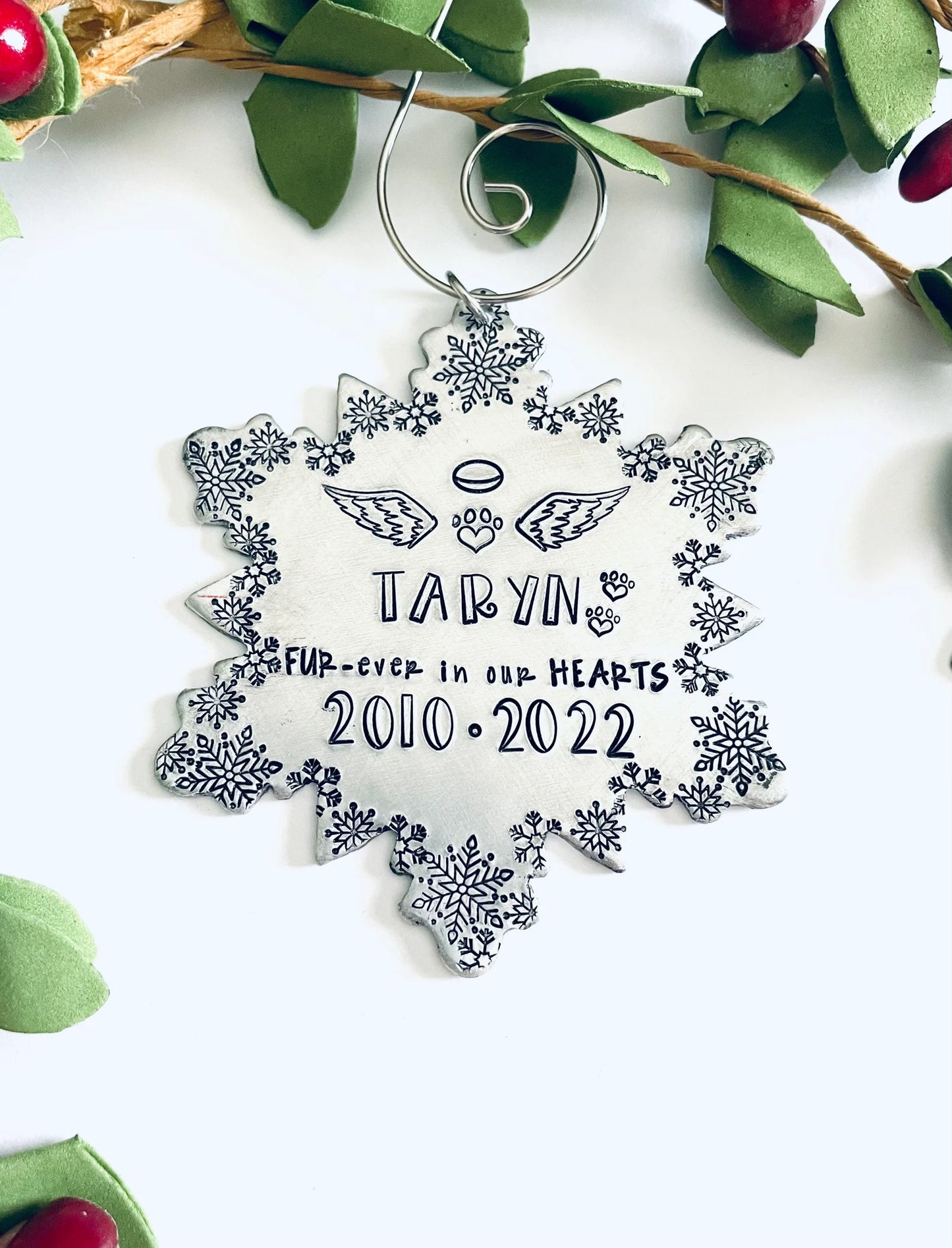 Dogs First Christmas in Heaven ornament 2022 personalized cats first Christmas in Heaven ornament memorial keepsake loss of a fur baby