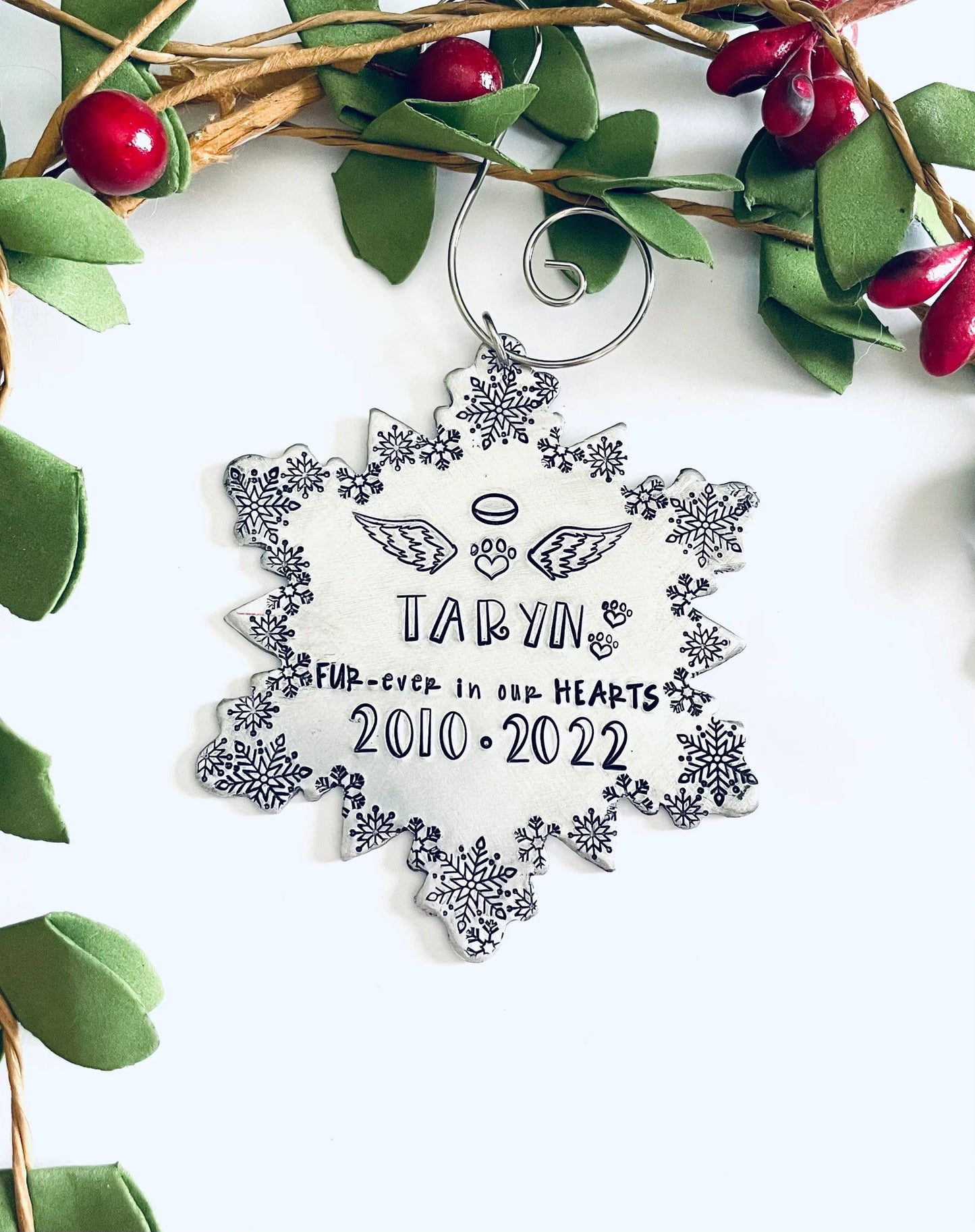 Dogs First Christmas in Heaven ornament 2022 personalized cats first Christmas in Heaven ornament memorial keepsake loss of a fur baby