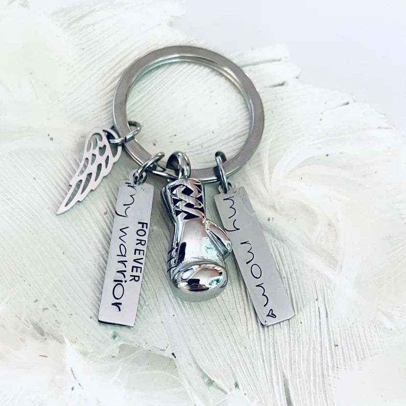 Boxing glove urn key chain fighter memorial Ashes key chain boxer cremation memorial jewelry for warrior urn boxer memorial key ring