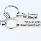 Personalized volleyball senior 2023 key chain volleyball gift hand stamped metal key ring high school senior gift personalized Senior gift