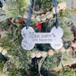 K9 Bane hand stamped dog bone ornament. This ornament will shine bright on your tree this holiday season.