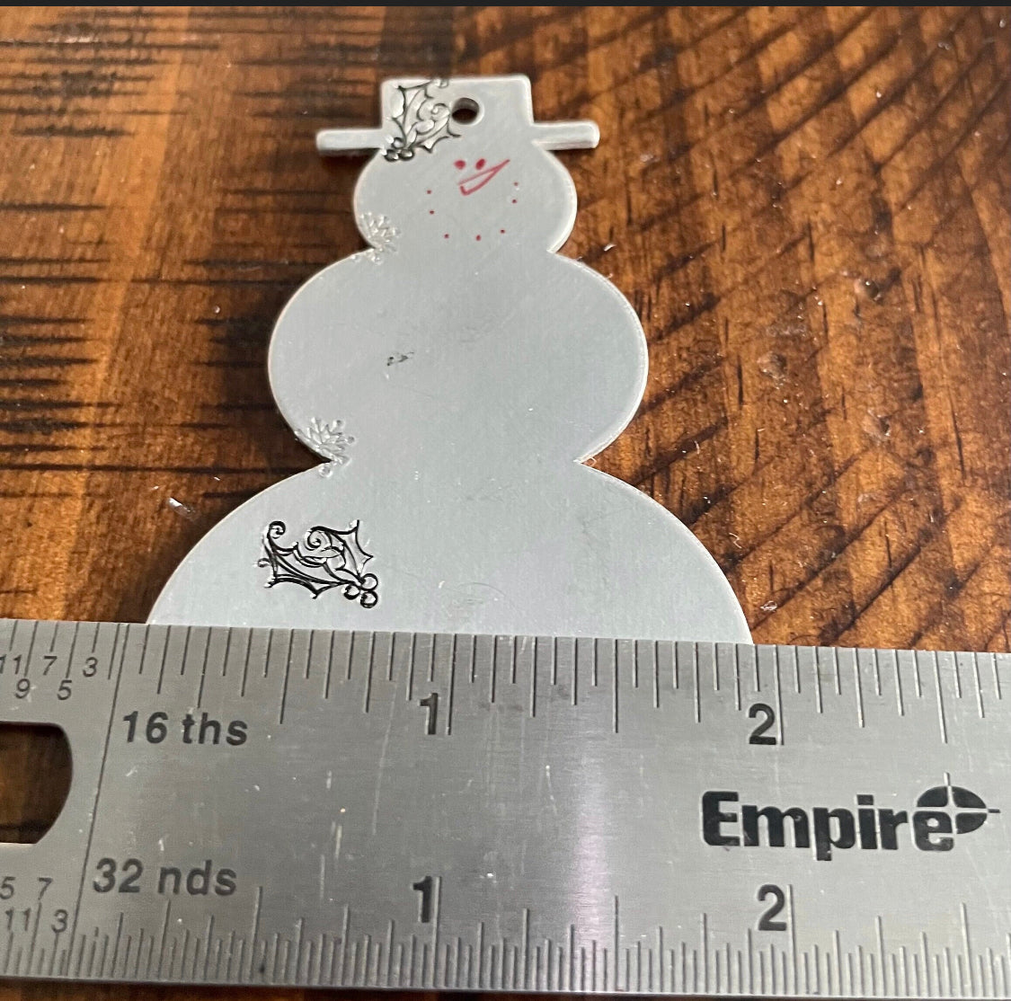 Snowman ornament • hand stamped, metal snowman • family Christmas ornament • snowmen • family names • kids names • pet names • 2023 ornament