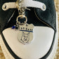 K9 Bane zipper pull hand stamped key chain clip retired K9 Bane Hero Foundation fund working dogs fund raiser