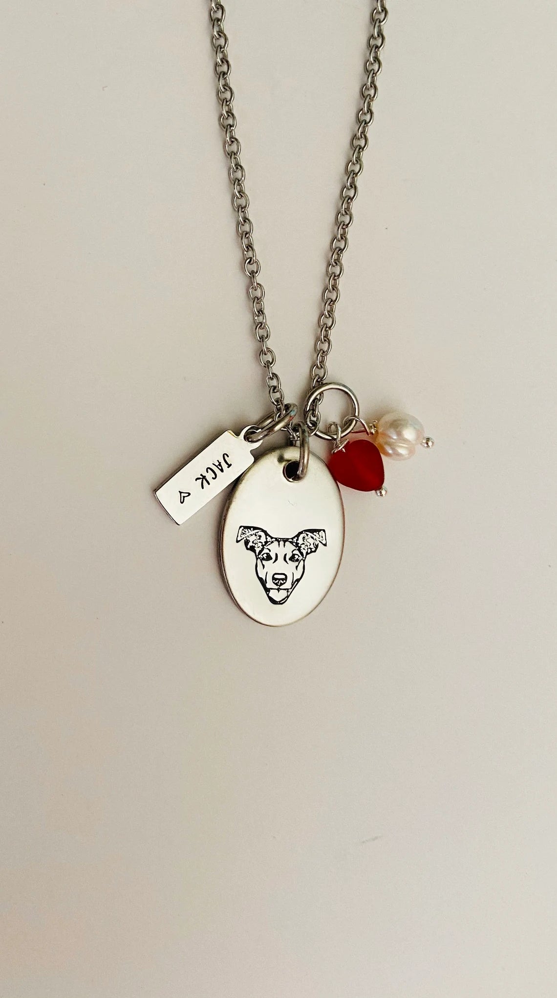 JRT Mom Jack Russell Terrier gift dog mom JRT necklace dog mama necklace dog JRT breed pendant