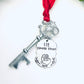 Santa Key ornament hand stamped personalized key House warming gift realtor gifts 2022 key ornament Santa’s magical key realtor ornament