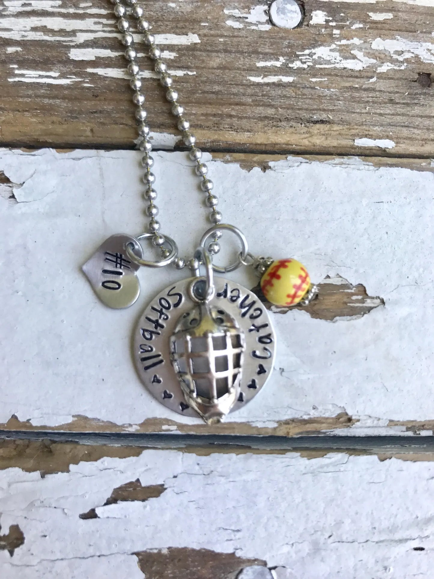 Softball catcher gift softball player softball mom necklace #softball life softball jewelry softball pendant behind the plate