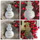 Snowman ornament • hand stamped, metal snowman • family Christmas ornament • snowmen • family names • kids names • pet names • 2023 ornament