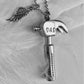 Hammer urn cremation necklace for him memorial jewerly hammer urn hammer ashes necklace urn for dad memorial necklace for ashes