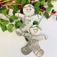 Gingerbread hand stamped personalized ornament Christmas 2021 ornament gingerbread boy gingerbread girl teacher ornament handmade ornaments