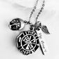 Fallen firefighter Fireman urn pendant firemen memorial necklace fireman ashes necklace Fallen Hero hand stamped urn Maltese cross