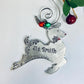 red nose reindeer ornament hand stamped metal reindeer ornament • personalized • kid names • Christmas ornament 2023
