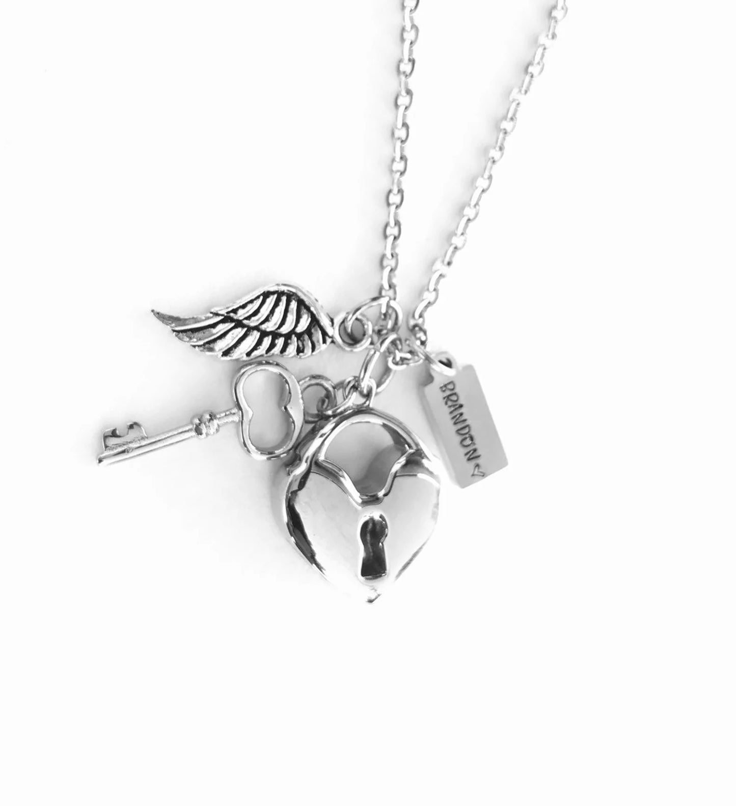 Soul mate key to my heart urn necklace lock and key necklace urn for ashes urn cremation Dad boyfriend loss of a soulmate husband urn wife