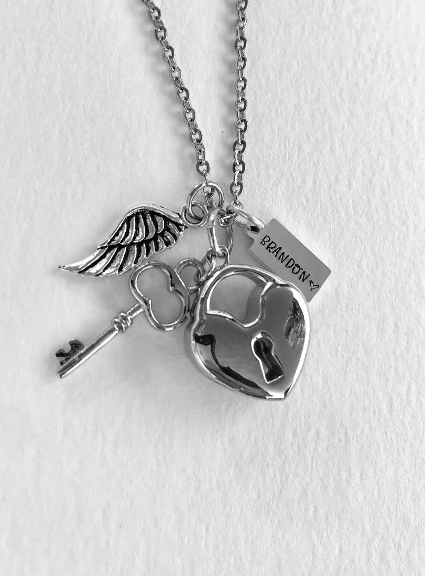 Soul mate key to my heart urn necklace lock and key necklace urn for ashes urn cremation Dad boyfriend loss of a soulmate husband urn wife