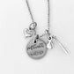 Softball mom necklace baseball mom hand stamped sports jewelry t ball mom little League baseball mom necklace