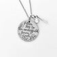 Love you to centerfield fence hand stamped stainless softball necklace softball gift softball team jewelry softball pitcher catcher