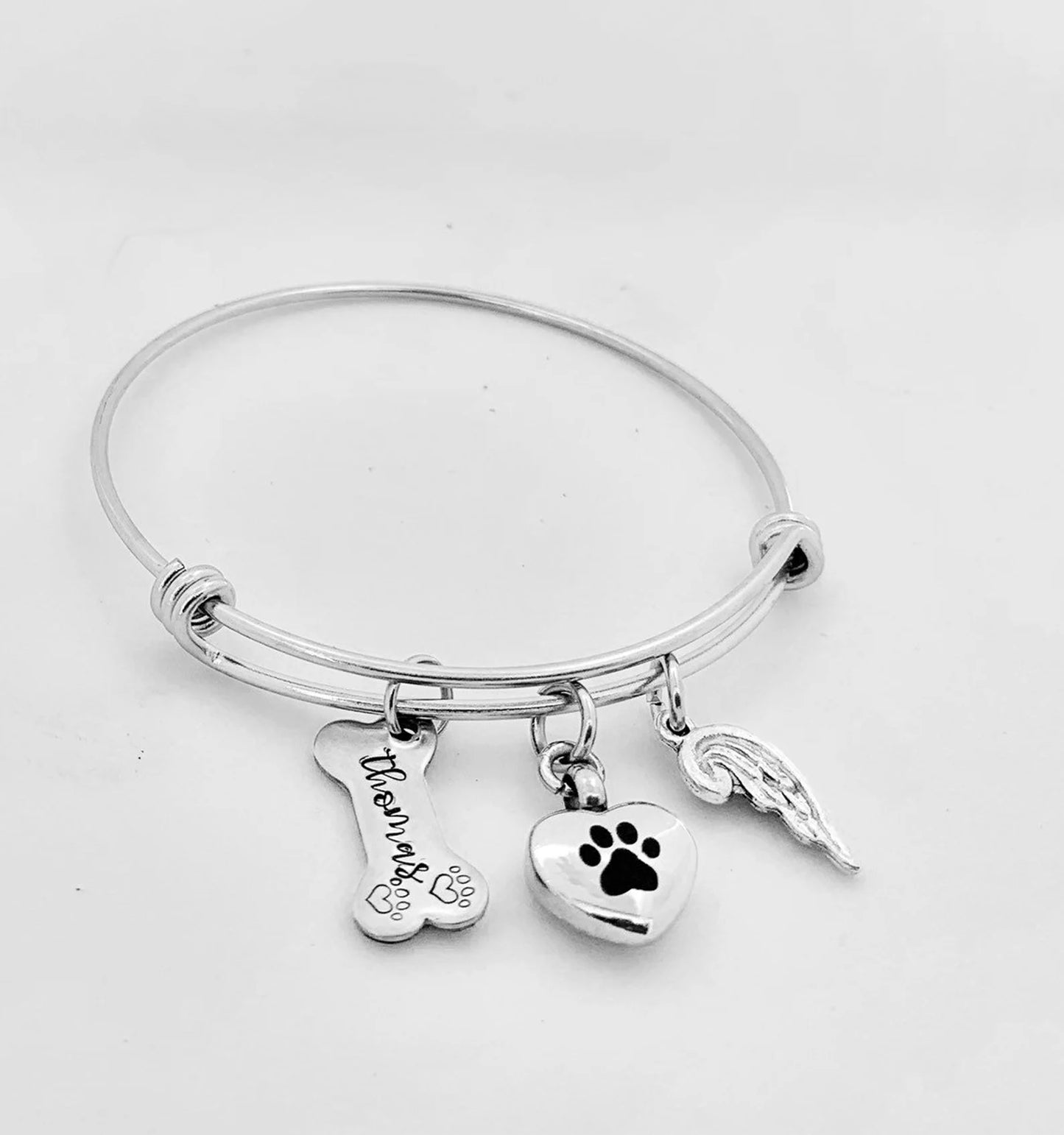 Pet memorial dog urn stainless bracelet urn pet urn jewelry loss of a furbaby pet ashes pet urn cremation puppy urn dog urn