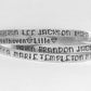 Mama jewelry Kids name bracelet Pet name bracelet paw prints fur baby hand stamped mom bracelet grandma bracelet