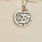 Mommy of an Angel necklace born into heaven Angel baby gift child loss memorial jewelry miscarriage grandma of an angel