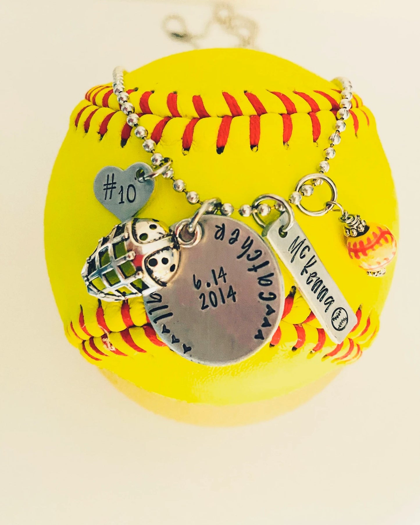 Softball catcher gift softball player softball mom necklace #softball life softball jewelry softball pendant behind the plate