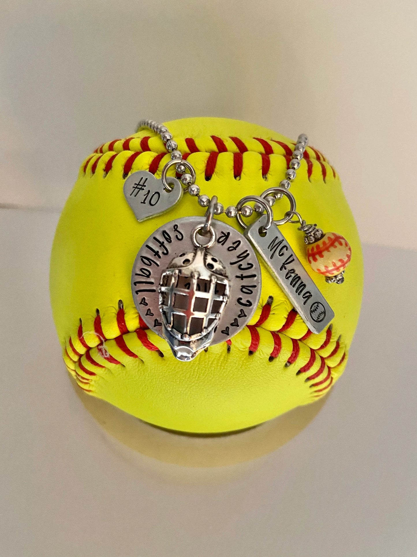 Softball catcher gift softball player softball mom necklace #softball life softball jewelry softball pendant behind the plate