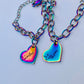 unicorn bracelet rainbow unicorn heart personalized hand stamped childs bracelet unicorn bracelet rainbow bracelet