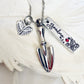 Gardening urn cremation garden spade urn personalized memorial necklace grandma urn pendant shovel urn ashes necklace cremation garden spade