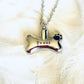 Cremation dog memorial urn, personalized dog bone urn dog urn, ashes necklace, loss of a pet hand stamped cremation, loss of a fur baby urn