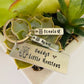 Daddy’s little monsters Father’s Day key chain personalized kids names hand stamped key chain Fathers Day grandpa papa gifts favored uncle