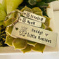 Daddy’s little monsters Father’s Day key chain personalized kids names hand stamped key chain Fathers Day grandpa papa gifts favored uncle