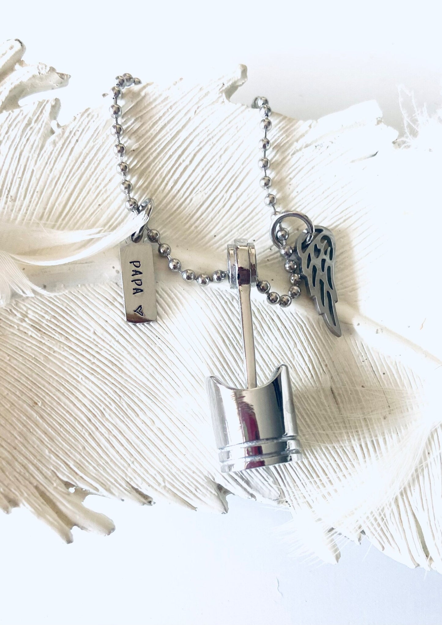 Piston urn necklace diesel mechanic urn personalized memorial jewerly lawn mower mechanic urn ashes necklace automotive memorial necklace