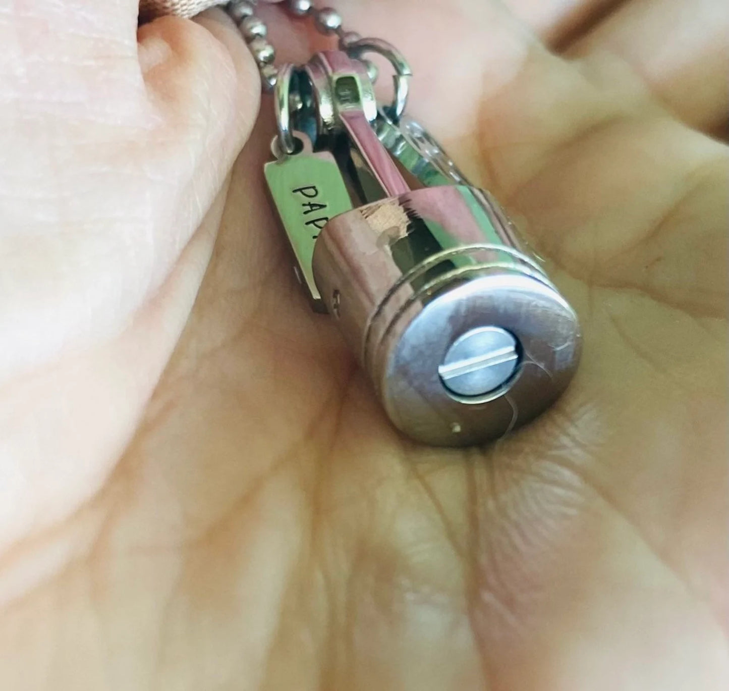 Piston urn necklace diesel mechanic urn personalized memorial jewerly lawn mower mechanic urn ashes necklace automotive memorial necklace
