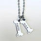 Dog bone necklace dog bone charm personalized dog necklace custom dog necklace dog paw necklace dog mom jewelry furbaby new puppy gift dog