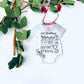Baby's first Christmas Ornament 2021 hand stamped personalized baby stats ornament 1st baby ornament new mom gift baby shower gift new baby