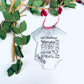 Baby's first Christmas Ornament 2021 hand stamped personalized baby stats ornament 1st baby ornament new mom gift baby shower gift new baby