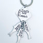 Dad’s best catches custom Father’s Day gift grandpa gift hand stamped and personalized kids names and weight fishing key chain