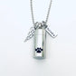 pet urn ashes necklace, cremation pet memorial pendant, loss of a pet, hand stamped cremation, loss of a furbaby, dog urn cat urn