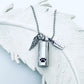 pet urn ashes necklace, cremation pet memorial pendant, loss of a pet, hand stamped cremation, loss of a furbaby, dog urn cat urn