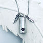 pet urn ashes necklace, cremation pet memorial pendant, loss of a pet, hand stamped cremation, loss of a furbaby, dog urn cat urn