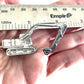 Excavator urn Bulldozer cremation key chain personalized heavy equipment operator urn backhoe urn ashes construction equipment urn ashes