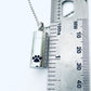 pet urn ashes necklace, cremation pet memorial pendant, loss of a pet, hand stamped cremation, loss of a furbaby, dog urn cat urn